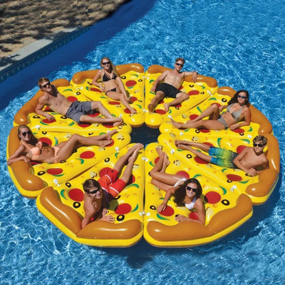 Matelas Gonflable Pizza Géante – Détente Fun et Confort sur l’Eau