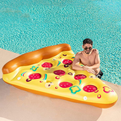 Matelas Gonflable Pizza Géante – Détente Fun et Confort sur l’Eau