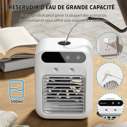 Rafraîchisseur d'air avec diffuseur de parfum intégré — Fraîcheur et bien-être à domicile