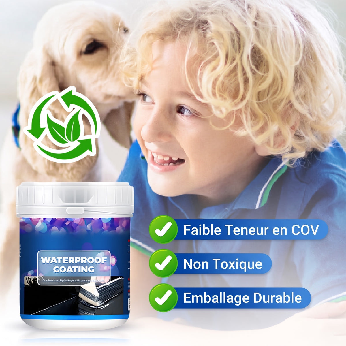 Revêtement polyuréthane multi-usage étanche, protection durable, protège chaque centimètre de votre espace