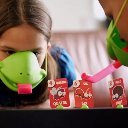 Caméléon qui tire la langue