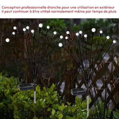 Lampes solaires LED effet luciole - une ambiance féerique au jardin