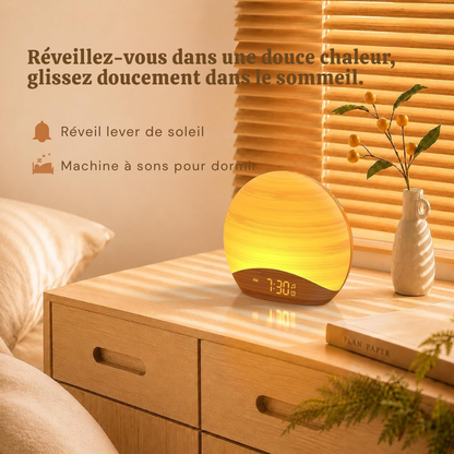 Réveil simulateur d’aube 26 sons - une lumière douce au réveil