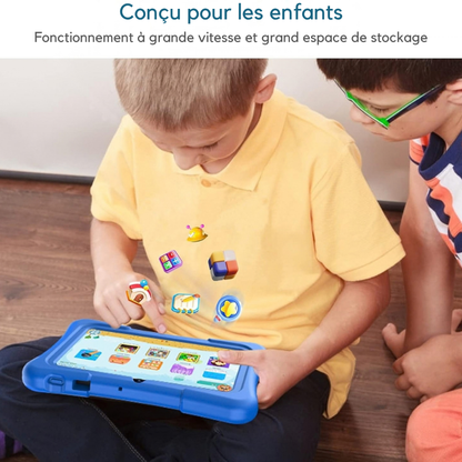 Tablette enfant 7 pouces avec double caméra - apprendre et s’amuser