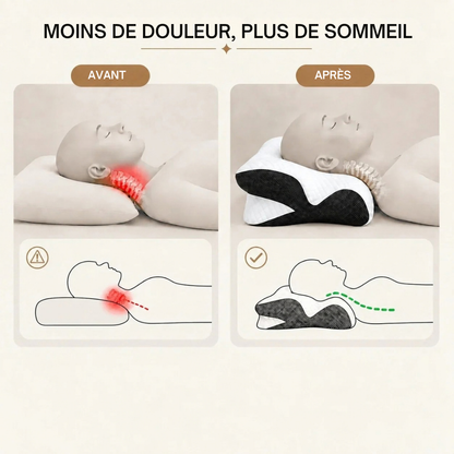 Oreiller cervical à mémoire de forme - un appui adapté à vos nuits