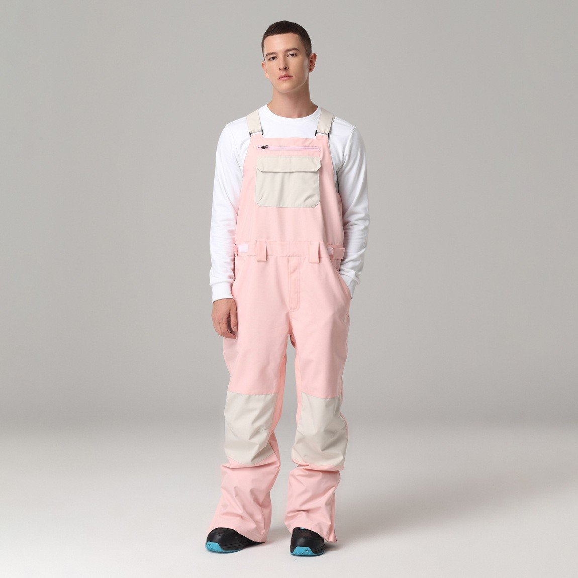 Salopette de Ski Unisexe à Bretelles Ajustables – Pantalon de Neige Hiver