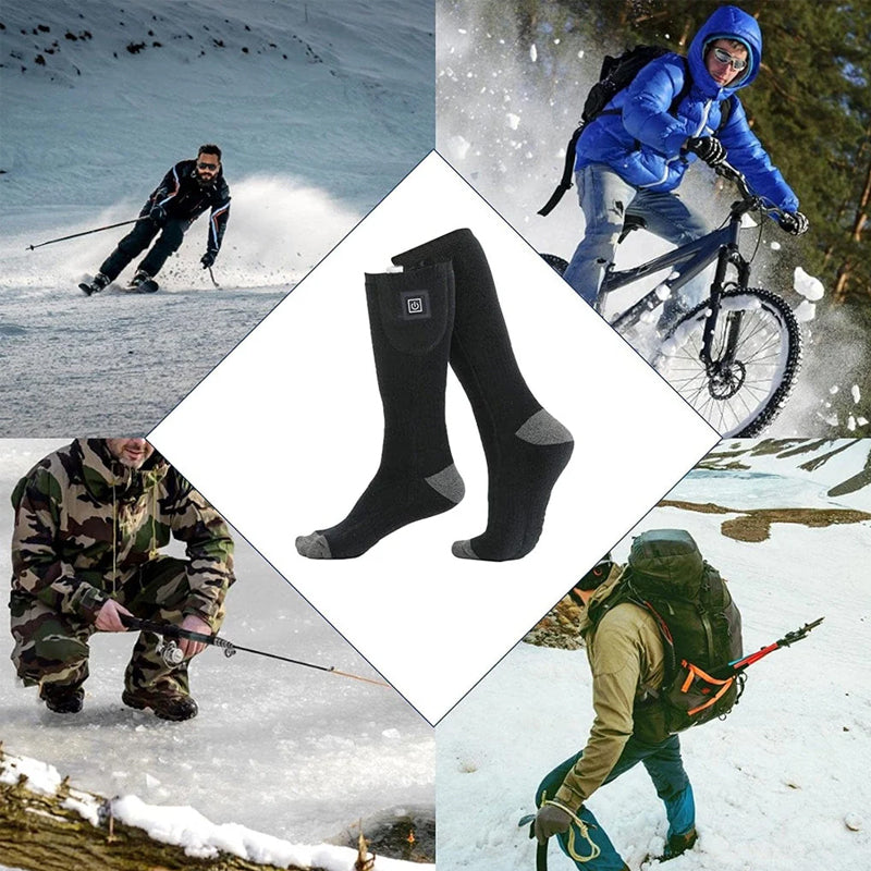 Beheizte Socken | Wiederaufladbare Thermosocken mit einstellbarer Temperatur und bis zu 8 Stunden Wärme