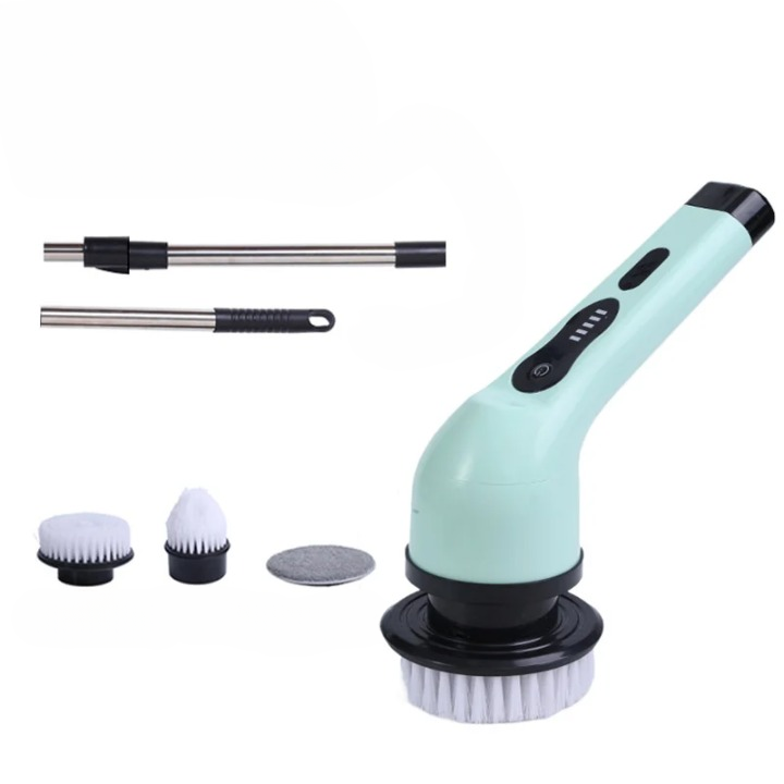 Brosse de nettoyage électrique 9-en-1 avec affichage LED – 1+1 GRATUIT