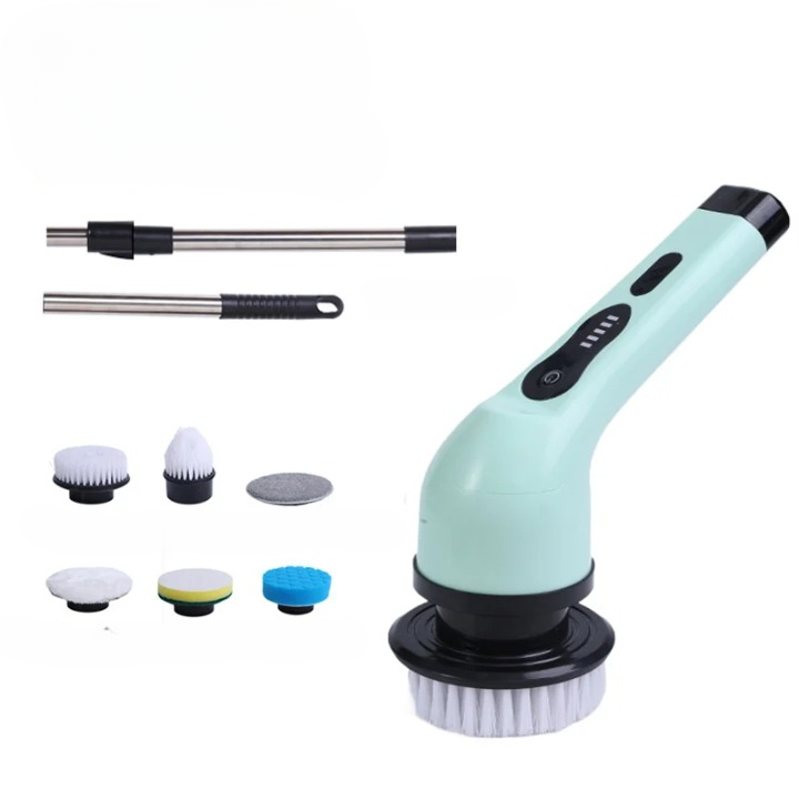 Brosse de nettoyage électrique 9-en-1 avec affichage LED – 1+1 GRATUIT