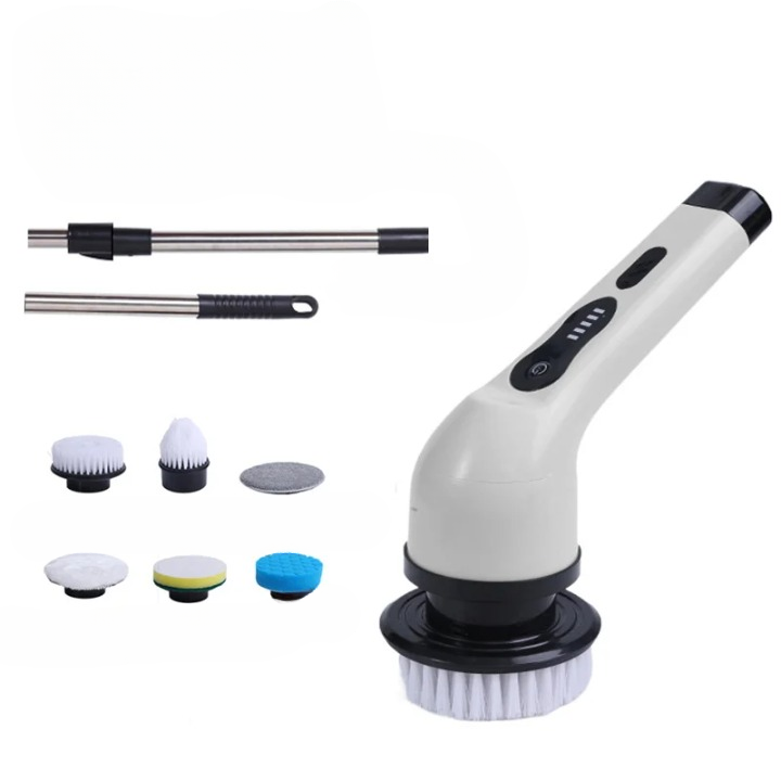 Brosse de nettoyage électrique 9-en-1 avec affichage LED – 1+1 GRATUIT