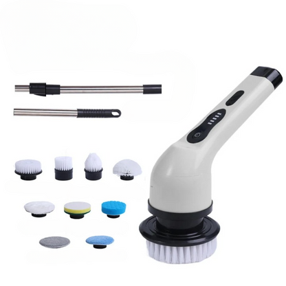 Brosse de nettoyage électrique 9-en-1 avec affichage LED – 1+1 GRATUIT