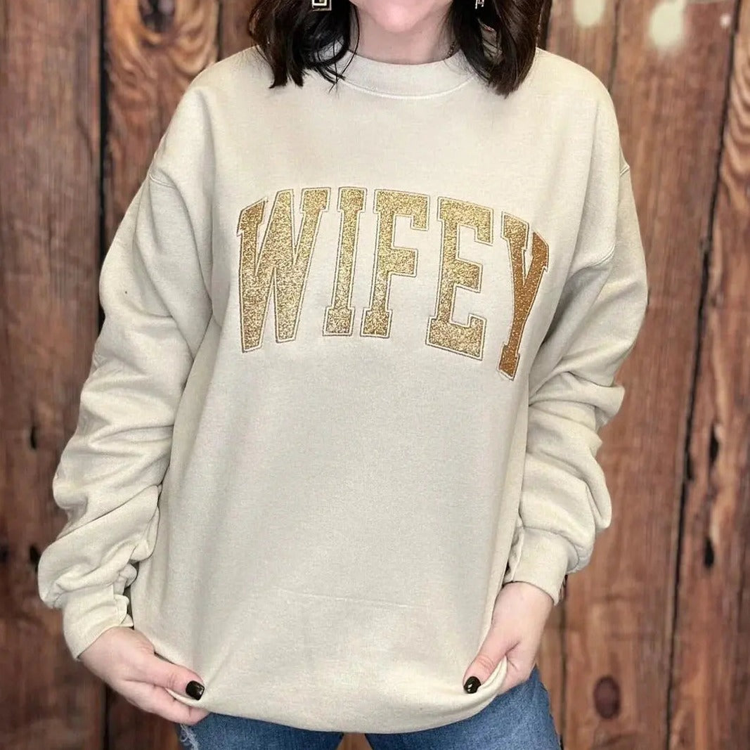 Sweat personnalisé maman à paillettes, année et prénoms sur la manche