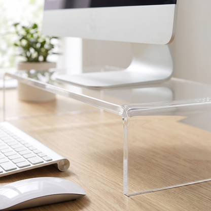Clear Acrylic Monitor Riser Stand