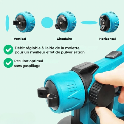 Pistolet à peinture électrique sans fil - peignez en toute liberté