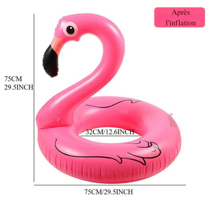 Aufblasbarer Flamingo-Schwimmring – Lustiges und bequemes Poolzubehör für den Sommer
