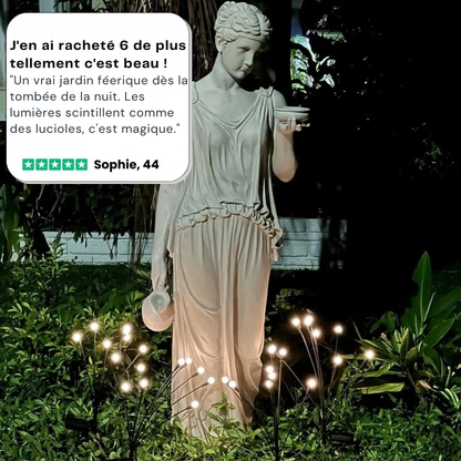 Lampes solaires LED effet luciole - une ambiance féerique au jardin