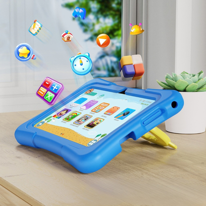 Tablette enfant 7 pouces avec double caméra - apprendre et s’amuser