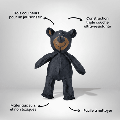 Jouet Indestructible pour Grands Mâchouilleurs | Unbreaka-Bear pour Chiens | Jouet Résistant pour Chiens Agités et Actifs