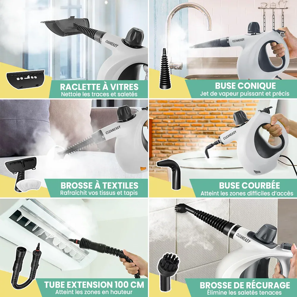 Nettoyeur Vapeur à Main Multifonctionnel