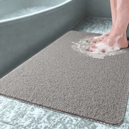 Tapis de Douche Antidérapant – Sèche Rapidement & Hygiénique avec Système de Drainage