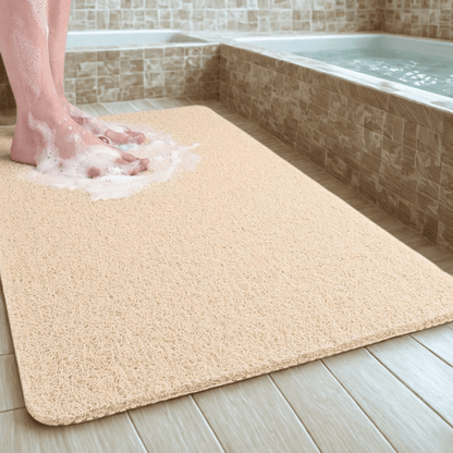 Tapis de Douche Antidérapant – Sèche Rapidement & Hygiénique avec Système de Drainage