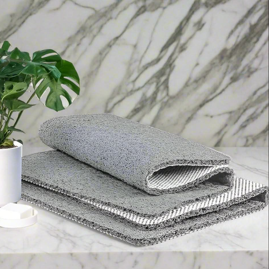 Tapis de Douche Antidérapant – Sèche Rapidement & Hygiénique avec Système de Drainage