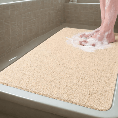 Tapis de Douche Antidérapant – Sèche Rapidement & Hygiénique avec Système de Drainage
