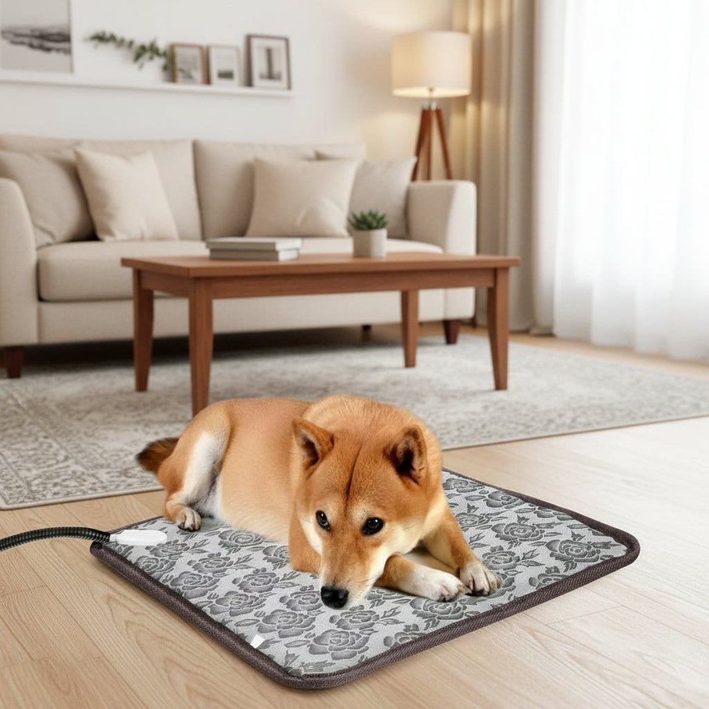 WARMFUR – Tapis chauffant électrique pour animaux de compagnie avec régulation de la température et surface étanche