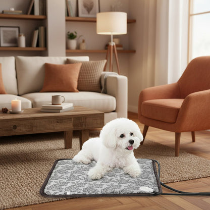 WARMFUR – Tapis chauffant électrique pour animaux de compagnie avec régulation de la température et surface étanche