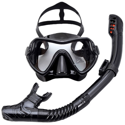 AquaElite Luxe Masque de Plongée & Ensemble de Snorkel | Conception professionnelle avec technologie anti-buée pour une visibilité et un confort optimaux