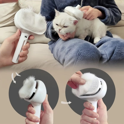 Brosse à vapeur 4en1 pour animaux Brosse à vapeur pour chien - FurFresh™