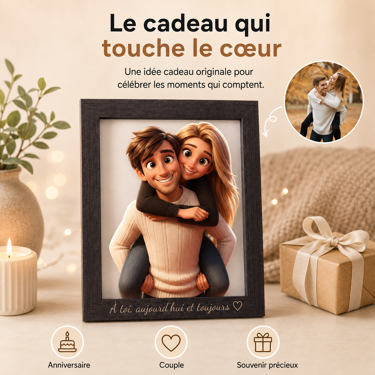 InstaCharm – Le moyen idéal de préserver vos moments précieux grâce à un magnifique effet de dessin animé en 3D