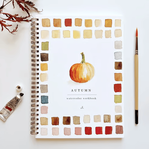 Kunstbuch | Aquarell Workbook Anfänger | Schritt für Schritt Malbuch | AquaBliss