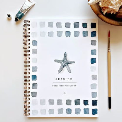 Kunstbuch | Aquarell Workbook Anfänger | Schritt für Schritt Malbuch | AquaBliss