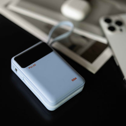 Powerbank 20.000 mAh | Kompakte Laptop-Powerbank mit 65 W Power Delivery, USB-C-Kabel und mehreren Ladeanschlüssen
