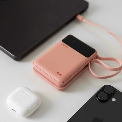 Powerbank 20.000 mAh | Kompakte Laptop-Powerbank mit 65 W Power Delivery, USB-C-Kabel und mehreren Ladeanschlüssen