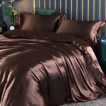 Luxe Silk Duvet - Ensemble de housses de couette en soie de mûrier luxueuse