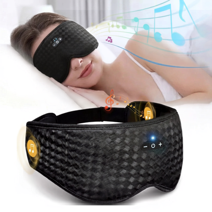 Masque de Nuit Bluetooth pour Sommeil Profond Écouteurs Intégrés Léger et Respirant