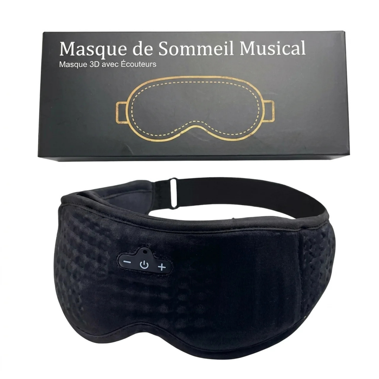 Masque de Nuit Bluetooth pour Sommeil Profond Écouteurs Intégrés Léger et Respirant
