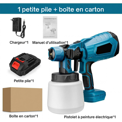Pistolet à peinture électrique sans fil - peignez en toute liberté