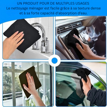 Chiffons microfibres pour vitres et miroirs - un nettoyage sans traces