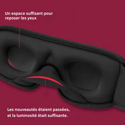 Atmungsame 3D-Schlafmaske – druckfreier Komfort auf Reisen