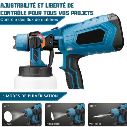 Pistolet à peinture électrique sans fil - peignez en toute liberté