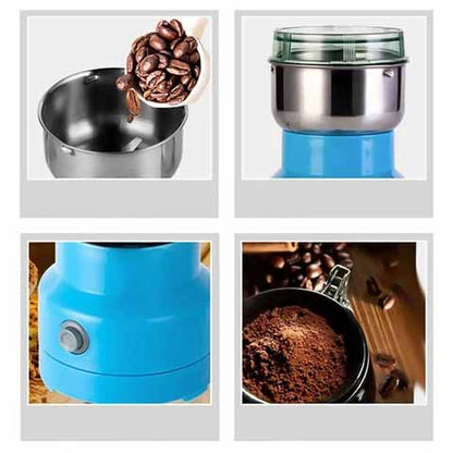 Moulin électrique – Moulin compact en acier inoxydable pour grains de café, noix et épices