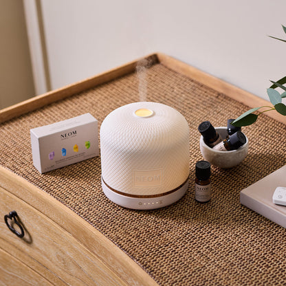 Aroma-Diffusor für große Räume | Keramik-Luftbefeuchter mit Fernbedienung, Atemlicht und bis zu 12 Stunden Laufzeit