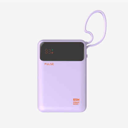 Powerbank 20.000 mAh | Kompakte Laptop-Powerbank mit 65 W Power Delivery, USB-C-Kabel und mehreren Ladeanschlüssen