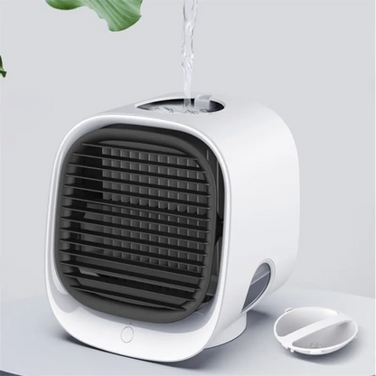 Rafraîchisseur d’Air USB 2-en-1 – Silencieux et Compact avec Humidificateur, Arrêt Automatique