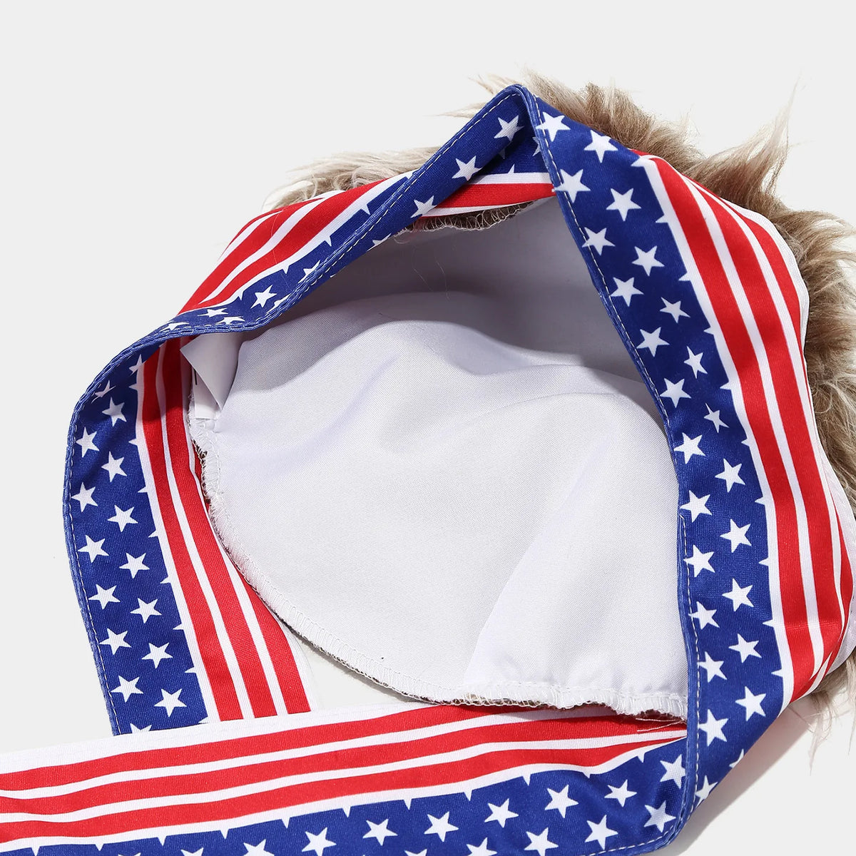 Nouveauté 2026 : Bandeau Perruque, Chapeau de Fan Sportif Inspiré des Drapeaux Nationaux, Casquette Amusante à Cheveux Artificiels pour Match de Football et Fête