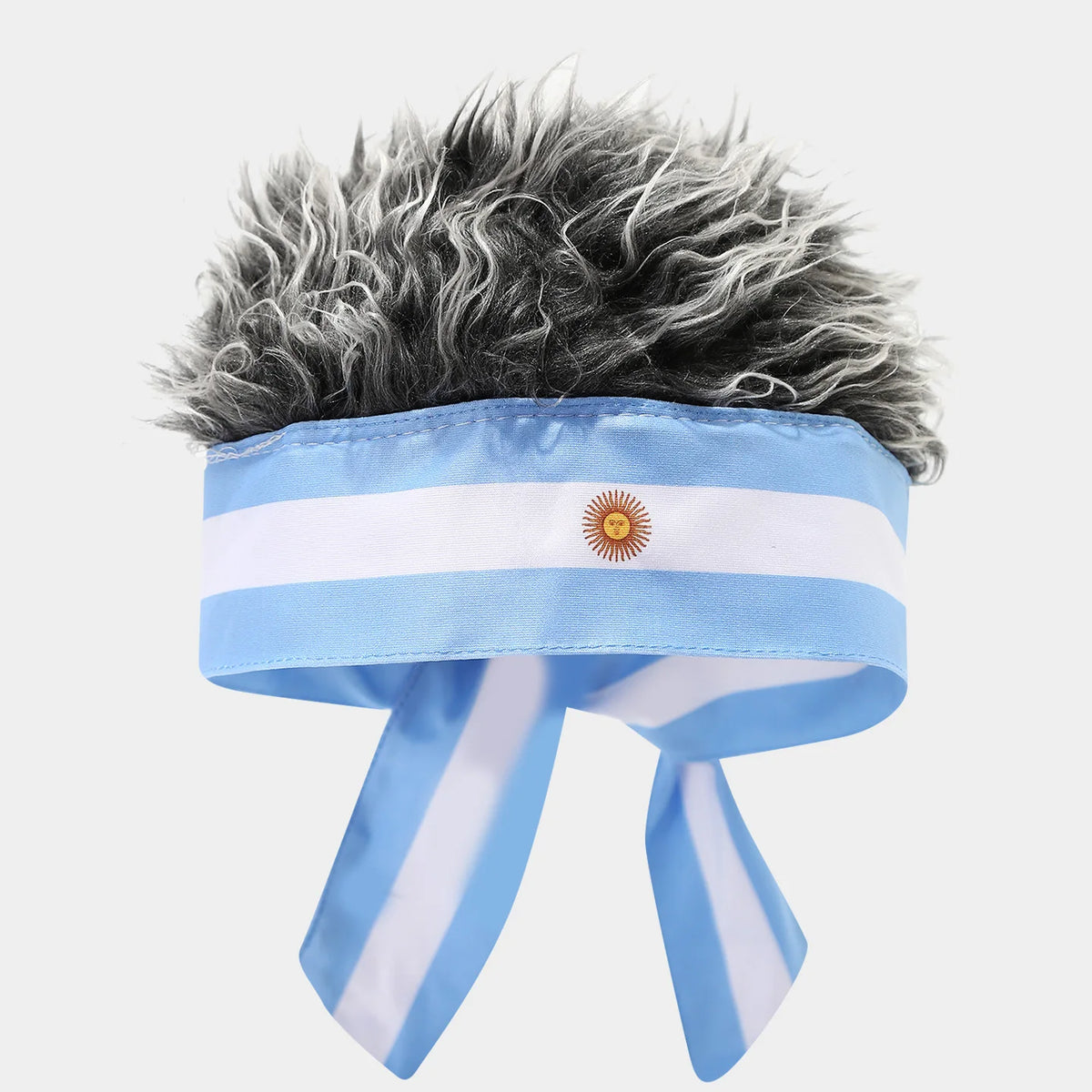 Nouveauté 2026 : Bandeau Perruque, Chapeau de Fan Sportif Inspiré des Drapeaux Nationaux, Casquette Amusante à Cheveux Artificiels pour Match de Football et Fête