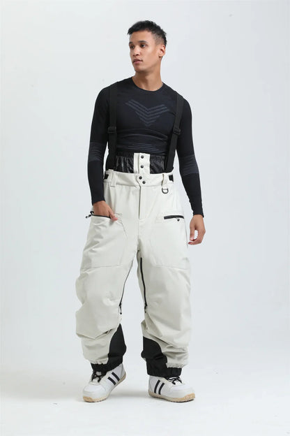 Pantalon de Ski Unisexe avec Bretelles – Pantalon de Snow Étanche pour Froid Extrême (-40°C)
